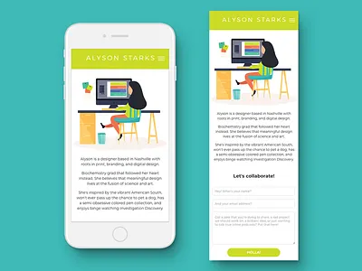 For the Love of Web! - Personal About Page about page contact form contact page cv cv resume nashville nashville design nashville designer personal personal brand personal branding portfolio portfolio design portfolio page portfolio site portfolio website self promo self promotion self promotion