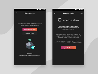 Alexa Integration for Libre Mavid alexa app app design app ui music app music app ui music player ui design