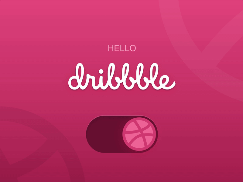 Hello Dribbble! animated animated gif animation debut debut shot debutshot design first shot firstshot gif hello hello dribble invision studio invisionstudio motion motion design motion graphic