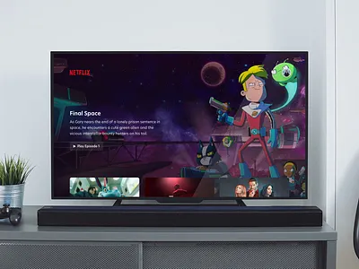 DailyUI 025 - TV App apple tv dailyui dailyui 025 daredevil episode final space happy lucifer netflix redesign season tv tv app tv show