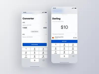 The Bank app bank blockchain card coin converter financial graphic interaction ios mobile pay payments product product design transfer ui ui kit ux web