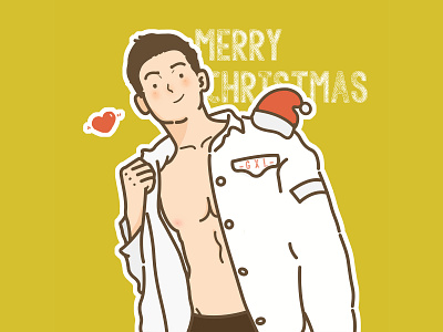 Merry Christmas ! boy cartoons illustration