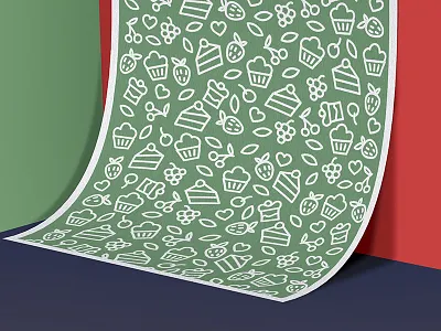 Not sugar! cake desserts leaf logo logotype love lu4 packaging pattern pink poster strawberry sugar