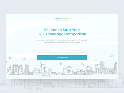 Auto and Home Insurance Calculator auto auto insurance automotive business calculator clean comparing figma finance home home insurance house insurance landing professional simple ui uidesign uiux website