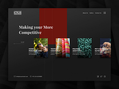 Rossari_Exploration design landing ui user inteface web webdesign website