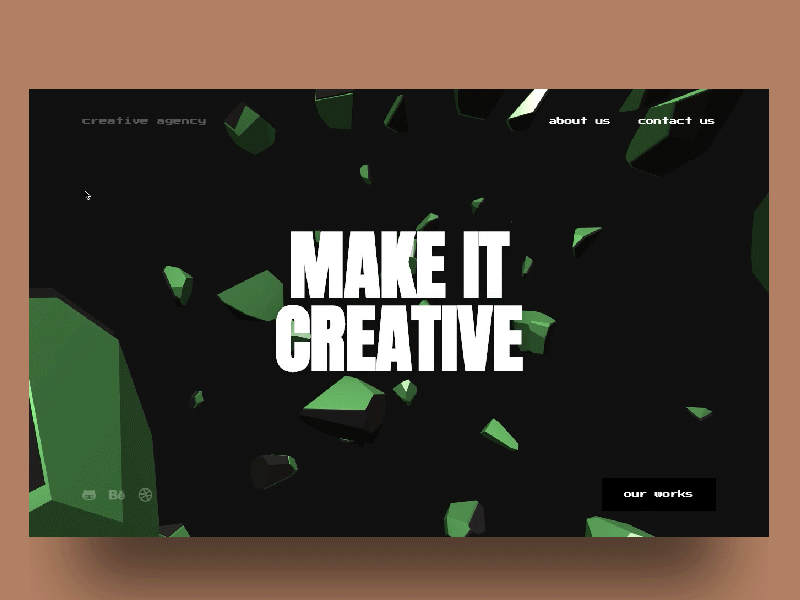 My portfolio website concept 3d 3d animation 3d art animation design flat hero landing threejs ui ux web webgl website