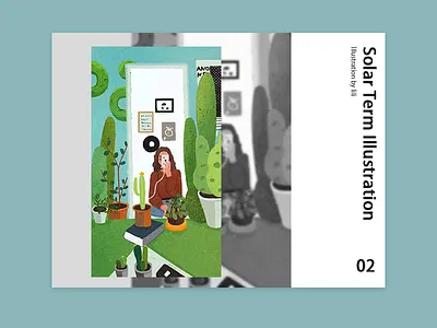 Solar Term Illustration benefit branding colorfull design ecommerce features illustration ui