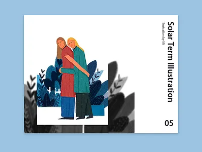 Solar Term Illustration benefit branding colorfull design illustration service throttle typography ui