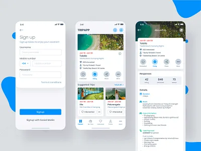 Trip Booking App app apple concept inspiration ios iphone x mobile mobile app mockup trip app ui ui design uidesign user interface userinterface ux