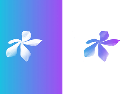 Flower Logo Concept art flower gradient icon logo