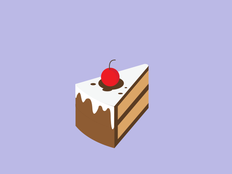 Birthday Blackforest alert art birthday blackforest branding cake cartoon cherry design dessert dribble food gif illustration minimal motion pulp ui ux vector