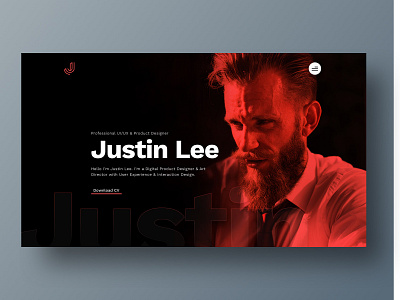 Personal Portfolio Hero V02 2019 2019 trends agency bold typography branding dark design dark layout hero minimal mockup personal personal branding personal portfolio personal portfolio inspiration personal website portfolio theme trendy design typography visual design