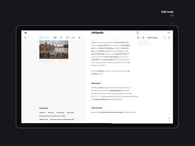 Wikipedia Imagination agima clean interface minimal uiux web wikipedia