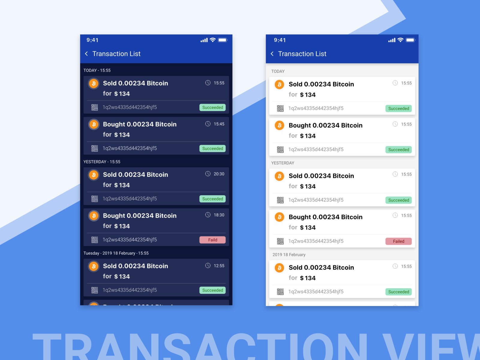 Transaction List by habib nasiri on Dribbble