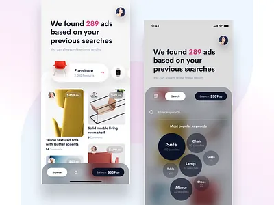 Ads UI 2 ads app clean design figma ios ios app iphone iphone app mobile mobile app design mobile design mobile ui ui user interface