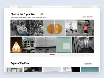 A quick shot from the recent design concept for a museum website culture gallery gallery art interface museum museums personalisation ui ux webdesign website website concept website design