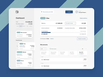 Iban Wallet - Web platform app fintech platform product ui ux website