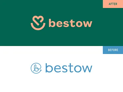 Bestow - Before & After brand brand identity branding branding agency health insurance logo logo designer logos logotype rebrand