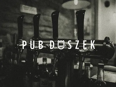 Pub Duszek {Ghost} branding design flat ghost logo logotype pub type typography vector