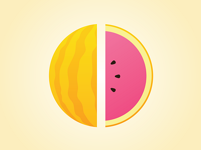 Watermelon art brand brand identity design icon illustration logo logodesign melon minimal simple sketch vector vector art vector illustration watermelon yellow