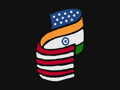 Indiamerica adoption america american flag illustration india