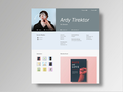 DailyUI #006 – User Profile beginner dailyui design graphicdesign profle social socialmedia ui user user profile