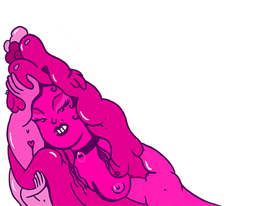 Hot Pink Sex character character concept character creation design digital painting female character illustration procreate