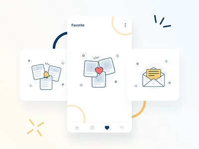 Empty States Icon Illustration animation app design first shot graphic icon illustration interaction mobile app mobile app design mobile design onboarding responsive ui ui ux ui deisgn ui ux ui ux design uidesign ux