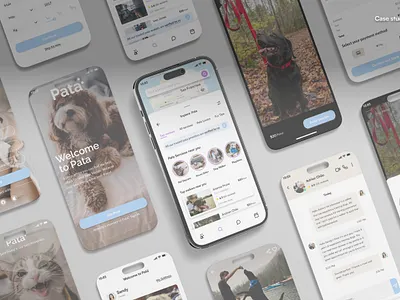 Pata - Case Study case study dog walking app dogs figma full stack designer mobile app pets product design user experience