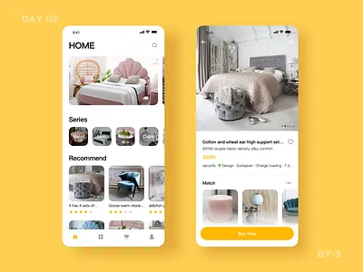 Furniture shopping app ui ux 应用 设计