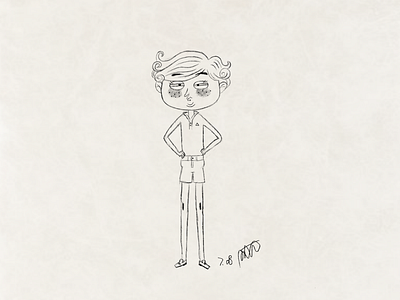 Big Face Girl drawing girl