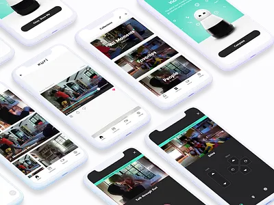 Kuri Robotics app branding finger food studios robotics ui