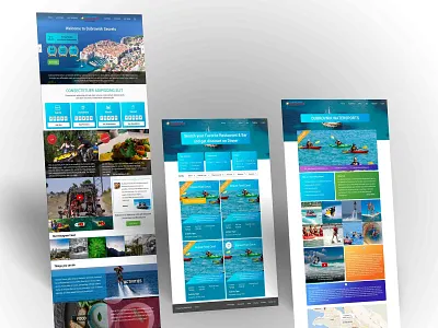 Dubrovnik Restaurant Web Pages flat design illustration restaurant ui design video web design website