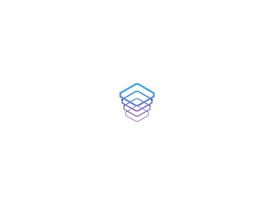 DigitalStack geometric lines logo stack