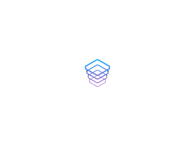 DigitalStack geometric lines logo stack