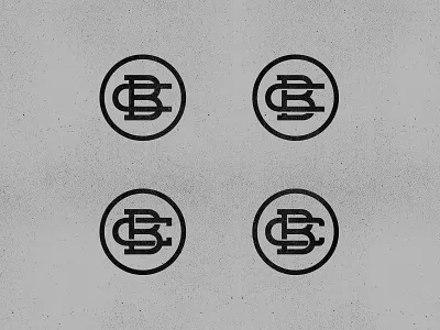 CB Monograms cb circle design font grid grunge interlocking letters logo monogram monograms roundel type typography