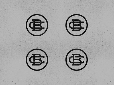 CB Monograms cb circle design font grid grunge interlocking letters logo monogram monograms roundel type typography