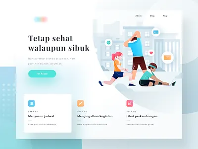 Sports schedule landing page character design flat illustration landingpage ui vector