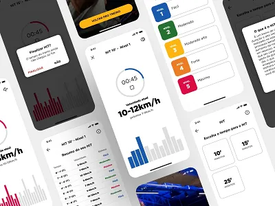 HIT Training app application dailyui design fit fitness flat interface ios iphone mobile smart fit training ui