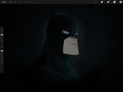 Batman Sketch - WIP batman illustration procreate sketch