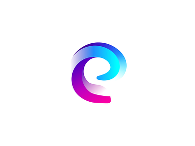 eTask - App Logo app app logo blue branding clean colorful design e e letter futuristic gradient logo modern ui