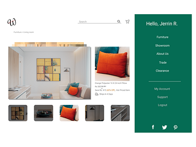 Online Furniture Website Design design ecommerce figma furniture minimal online shop ui unsplash ux web website