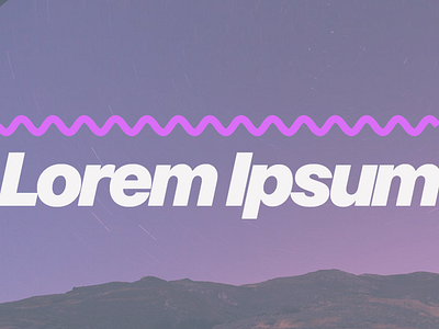 Weekend Play generative lorem lorem ipsum purple wavy