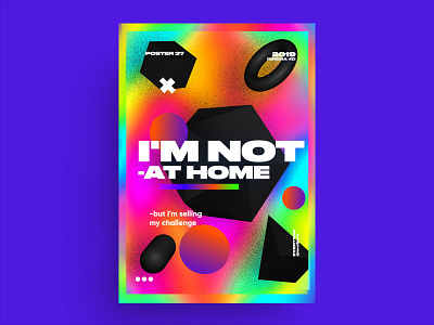 Poster37 3d 61dayposter abstract aftereffects app branding c4d challenge colorful design everyday gradient graphic design holography logo nice poster typeface typography web