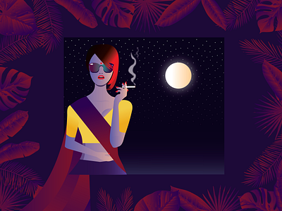 Womaniya design illustration indian thoughts vectorart western woman