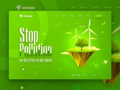Pollution Free Header Image app apps design apps screen branding design ecommerce environment design header image illustration rent a car slider design stop pollution design ux website design