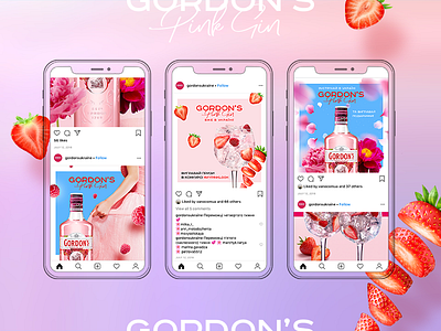 Pink Gin Promo alcohol instagram instagram post pink promo promotion social network