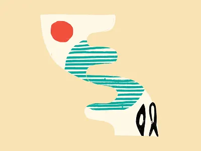 Two Persons Illustration 1 art branding color design drawing graphic hand drawn illustration landscape minimal tote