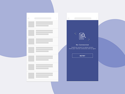 Loading and retry states empty empty state loading mobile mobile app design mobile ui retry