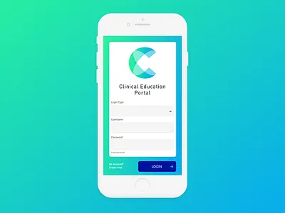 Clinical Education Portal Mobile App app clinical education mobile portal sketch ui ux